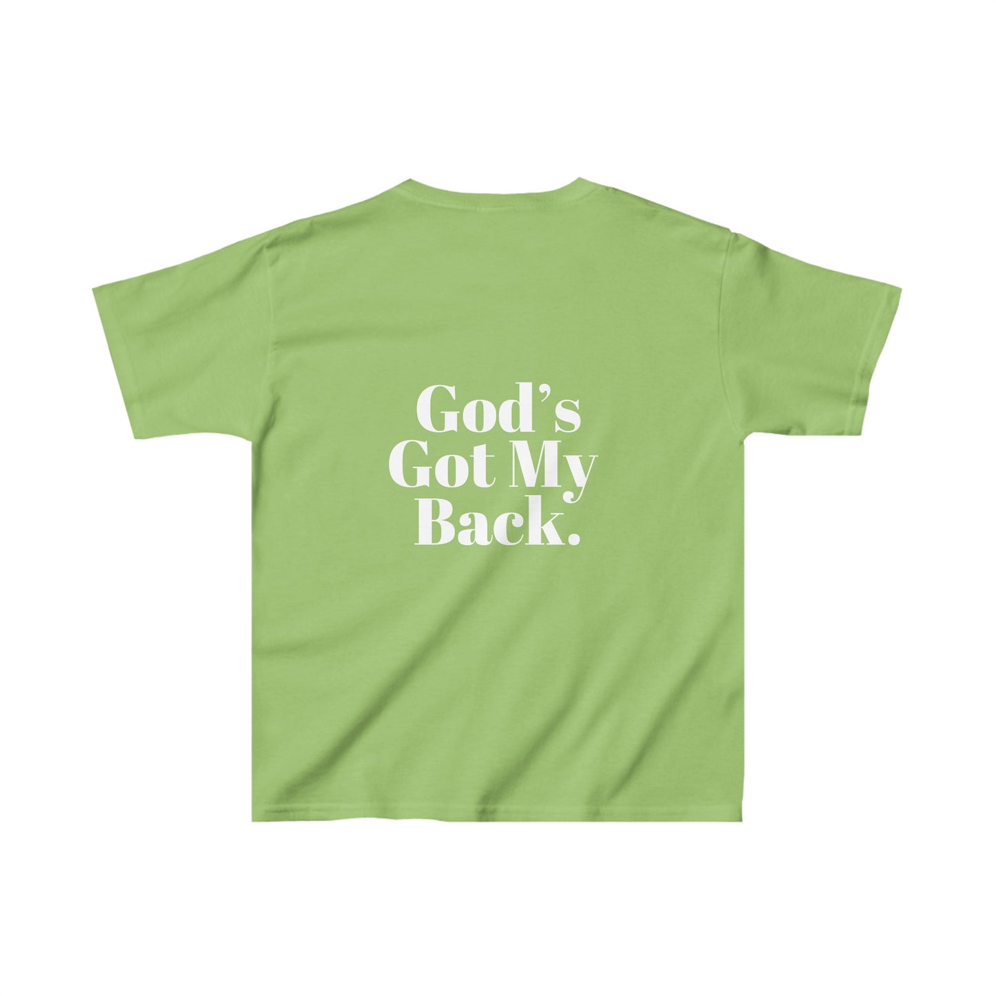 God's Got My Back Girls Tshirt (White Logo) - Sweet Baby Jeez Teez