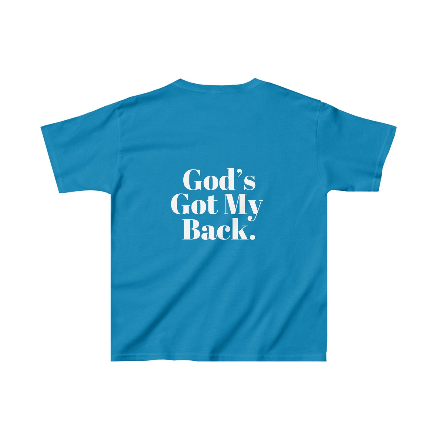 God's Got My Back Girls Tshirt (White Logo) - Sweet Baby Jeez Teez