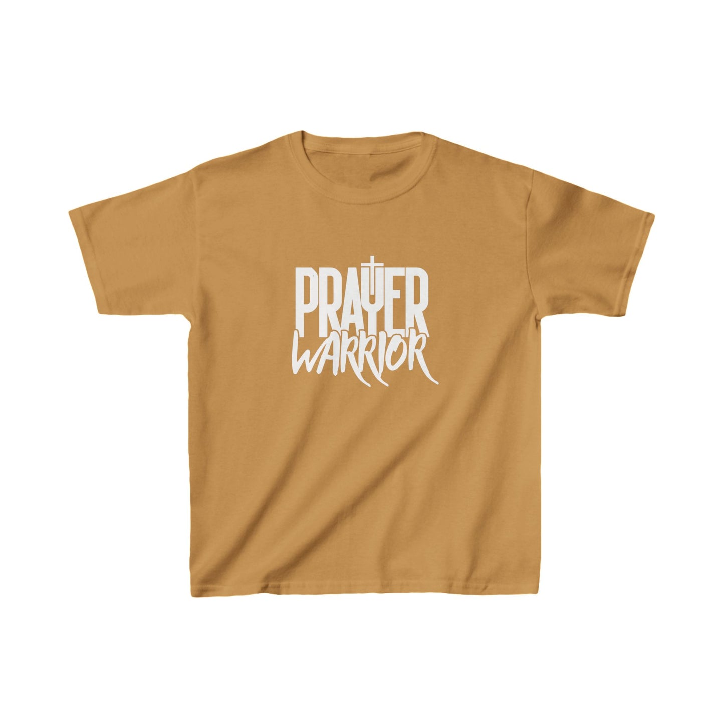 Prayer Warrior Boy's Tshirt (White Logo)