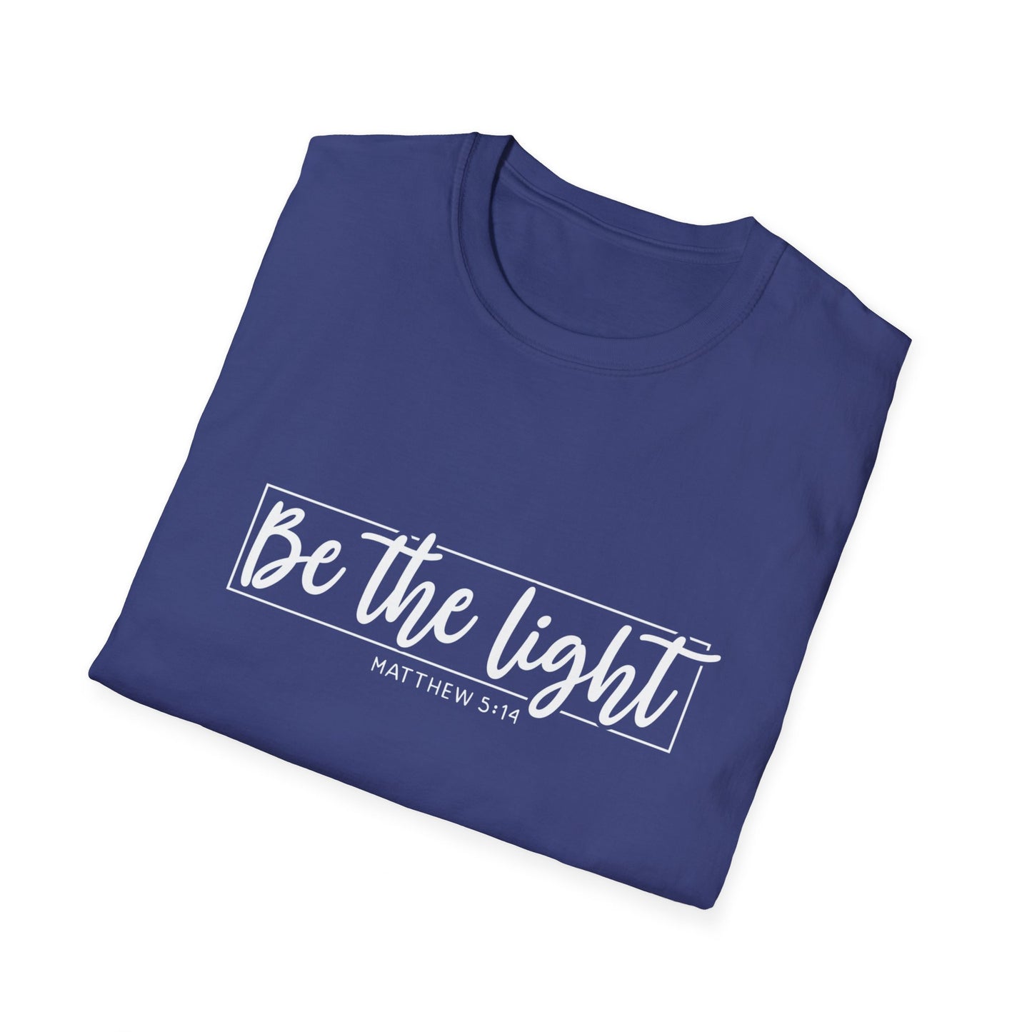 Be the Light Womens Relaxed/Plus Tshirt (White Logo) - Sweet Baby Jeez Teez