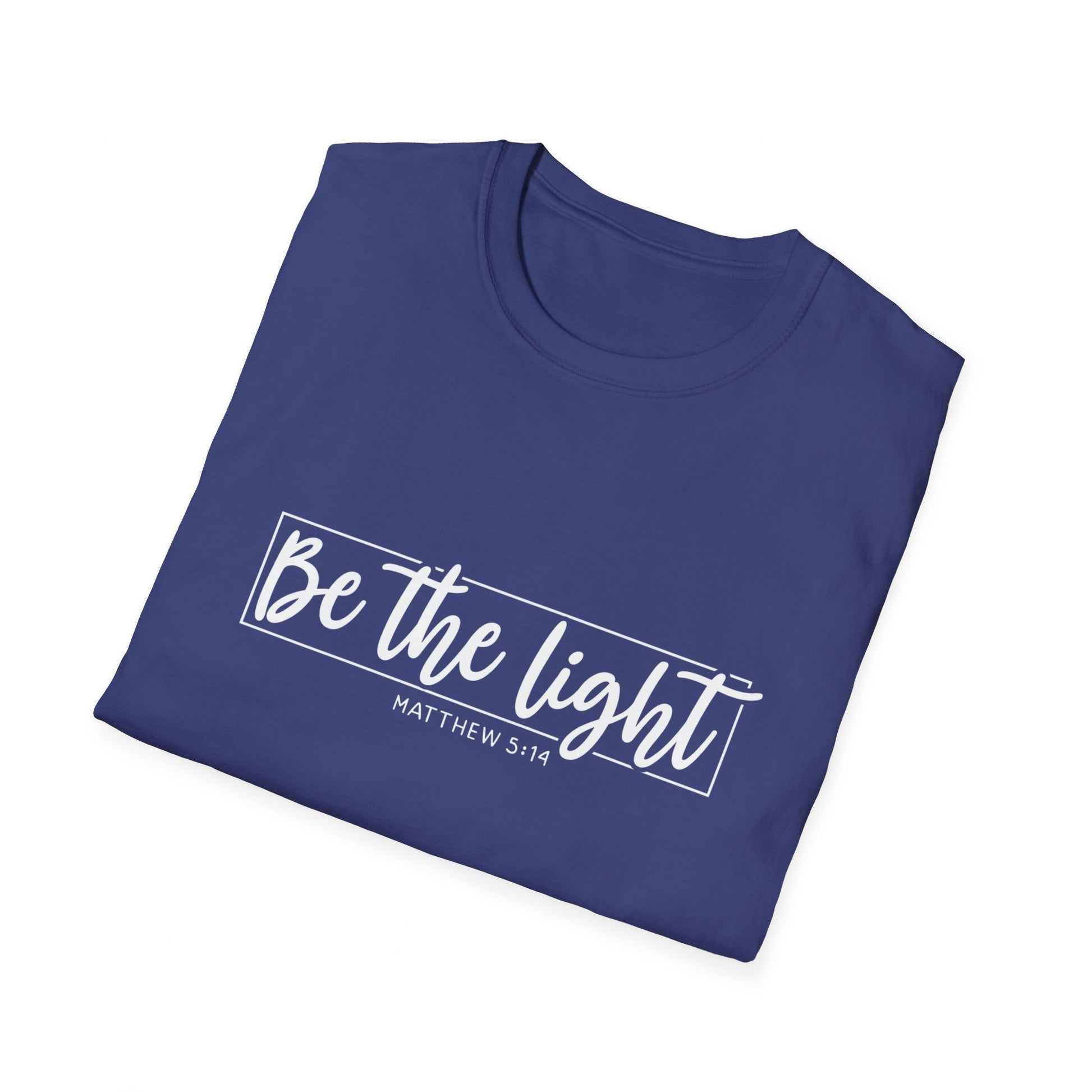 Be the Light Womens Relaxed/Plus Tshirt (White Logo) - Sweet Baby Jeez Teez