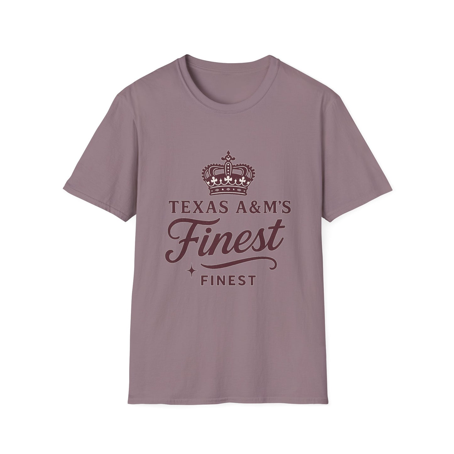 Texas A&M's Finest Unisex Softstyle T-Shirt (Logo 1) - Sweet Baby Jeez Teez