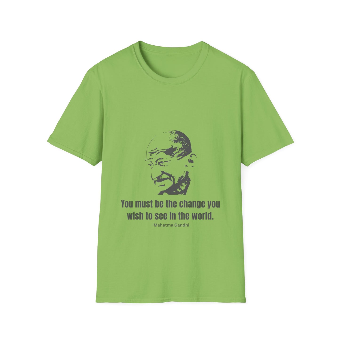 Be the Change Men's Tshirt (IW Gray Logo) - Sweet Baby Jeez Teez