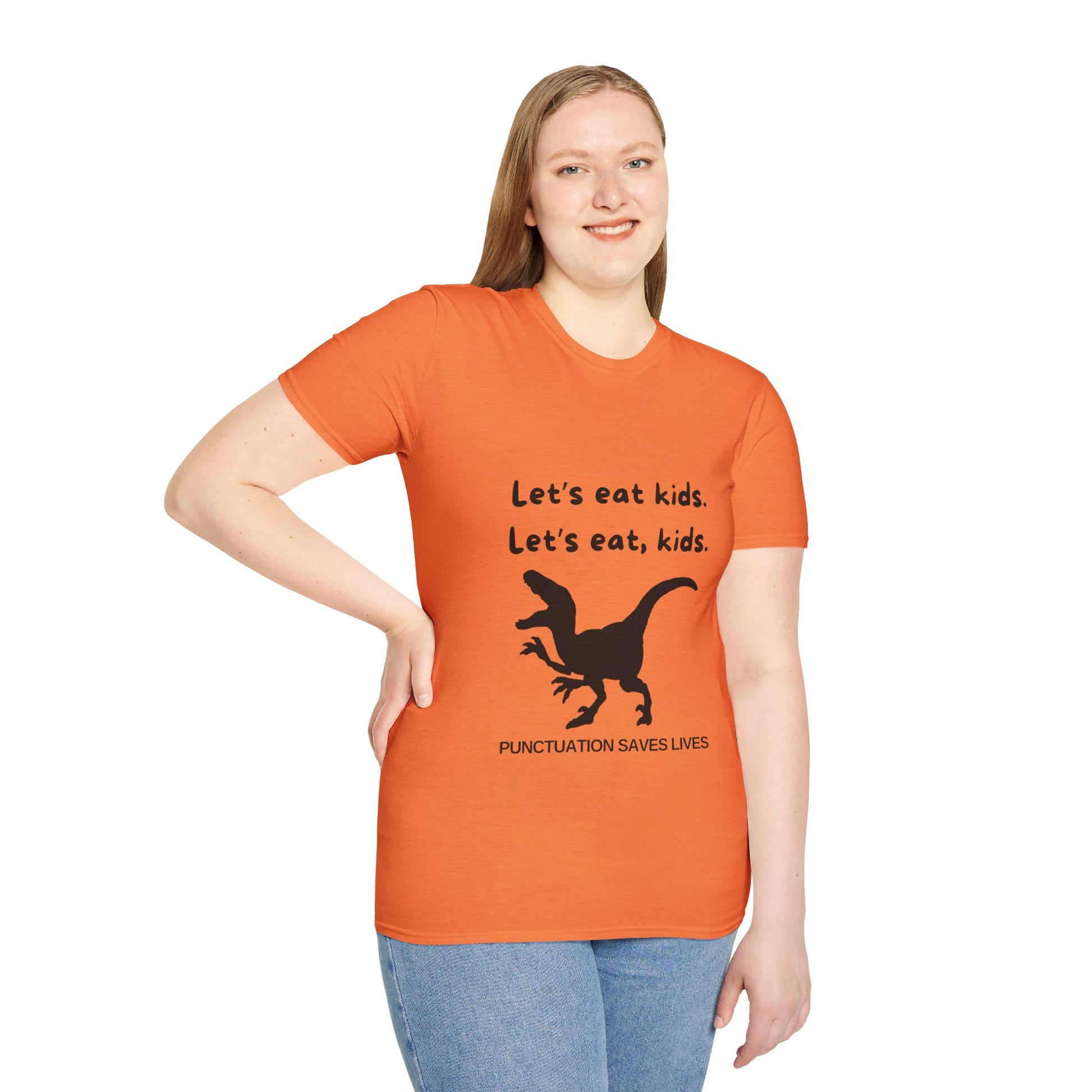 Lets Eat Kids Mens Tshirt (Black Logo) - Sweet Baby Jeez Teez