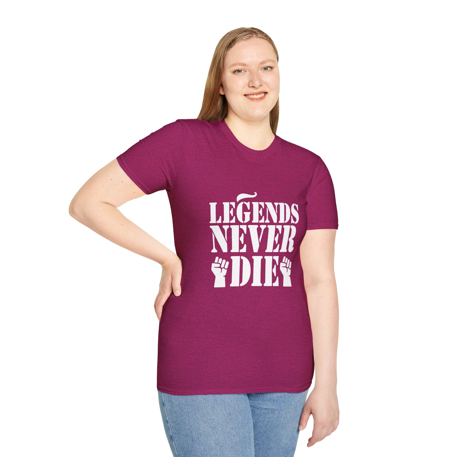 Legends Women's Relaxed/Plus Tshirt (White Logo) - Sweet Baby Jeez Teez