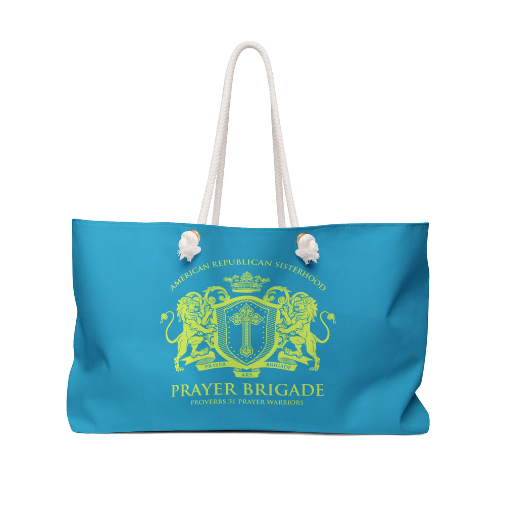 ARS Prayer Brigade Weekender Bag (Agua & Chartreuse)