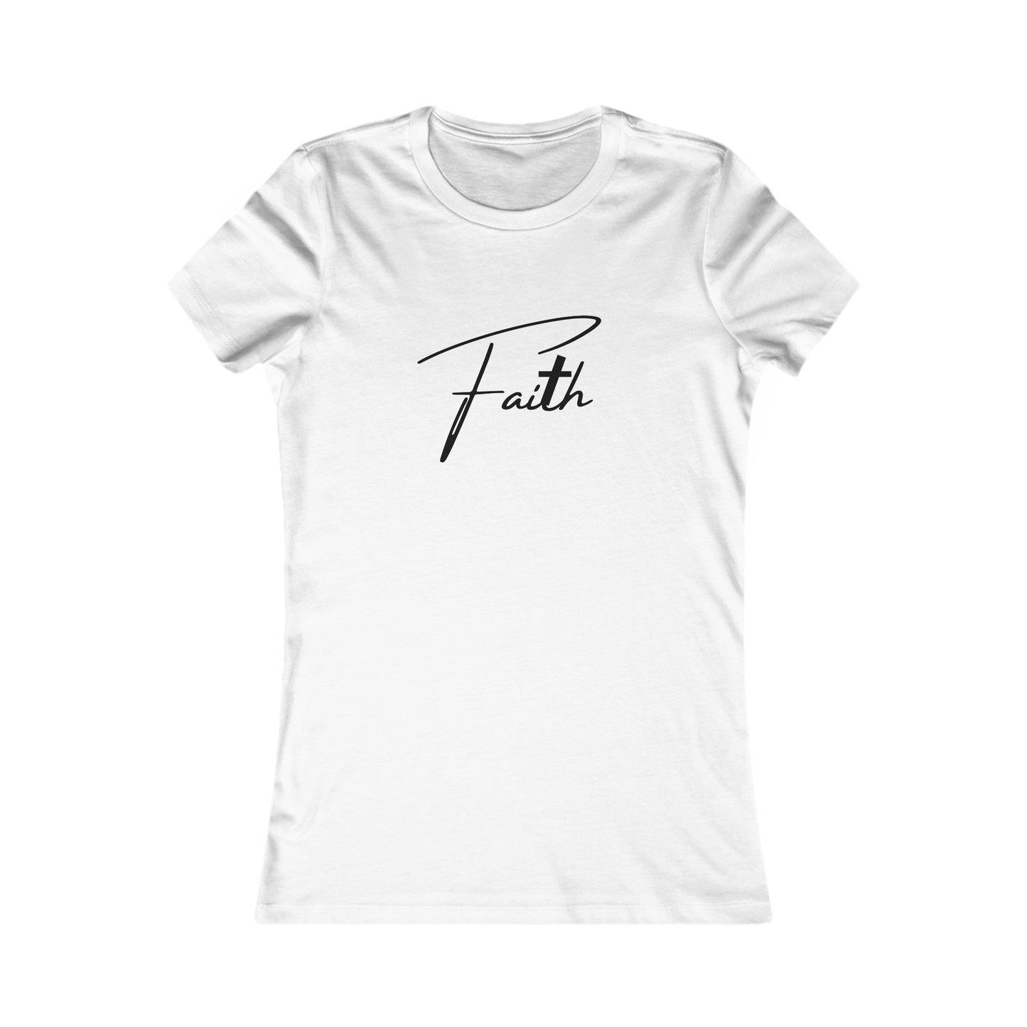 Cross-ed T Faith Women's Tshirt (Black Logo) - Sweet Baby Jeez Teez