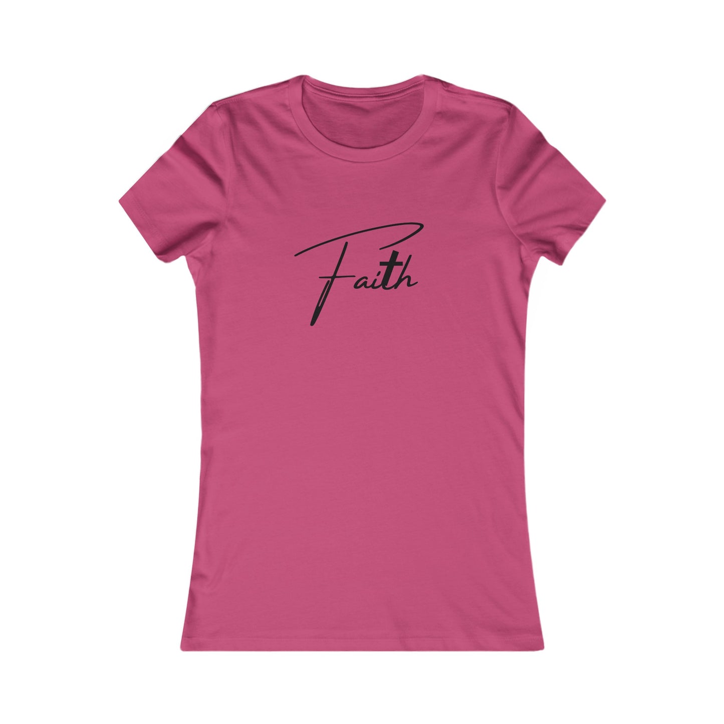 Cross-ed T Faith Women's Tshirt (Black Logo) - Sweet Baby Jeez Teez