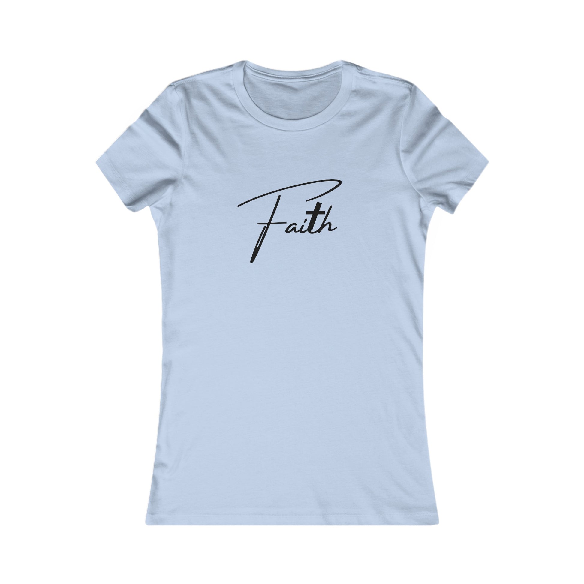 Cross-ed T Faith Women's Tshirt (Black Logo) - Sweet Baby Jeez Teez