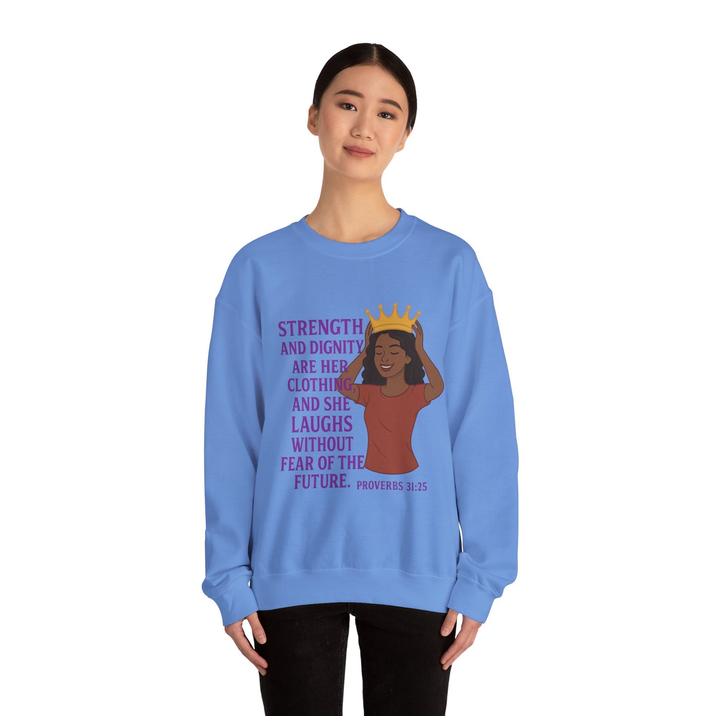 "Strength & Dignity" Proverbs 31 Bible Verse Women's Sweatshirt