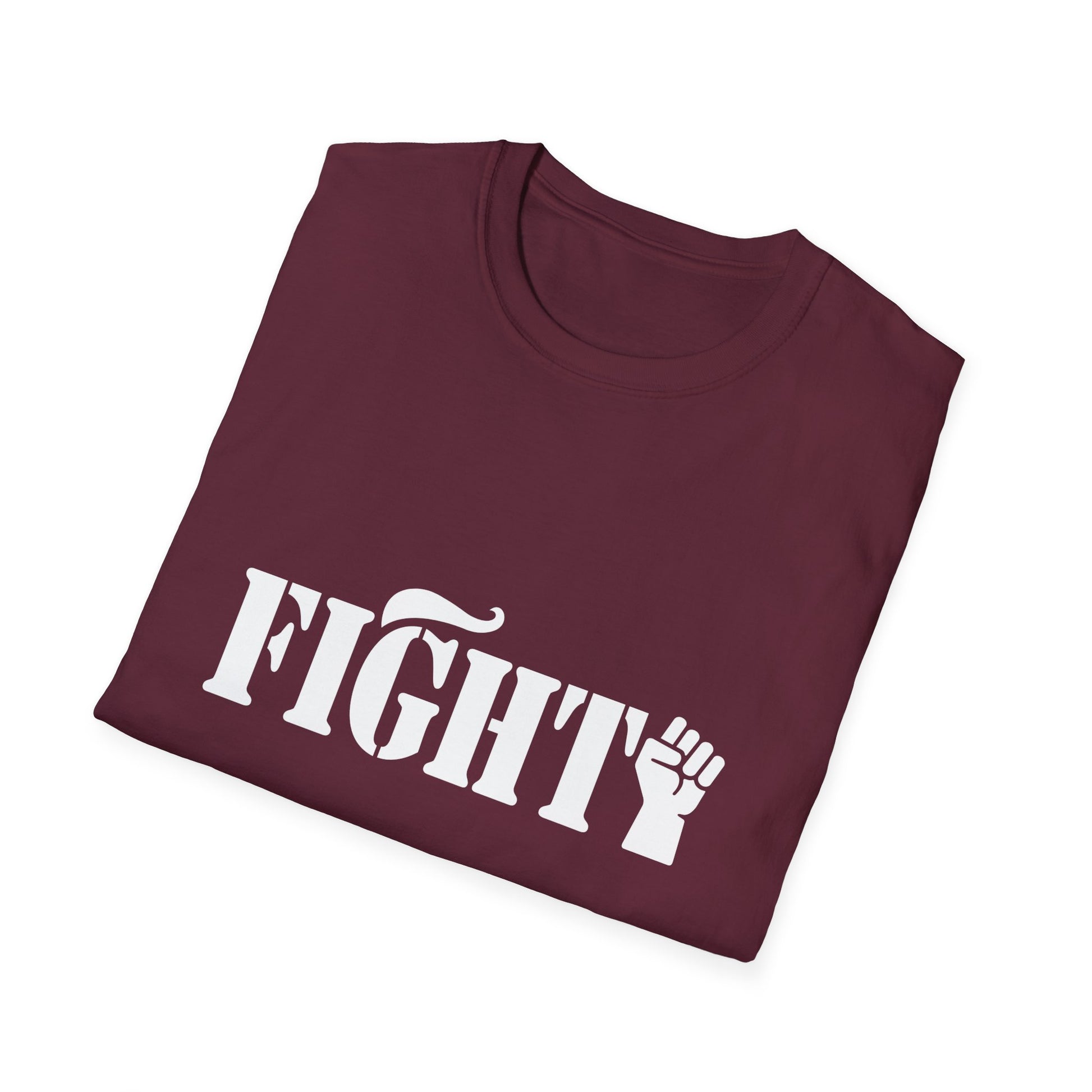 Fight Women's Relaxed/Plus Tshirt (White Fist Logo) - Sweet Baby Jeez Teez