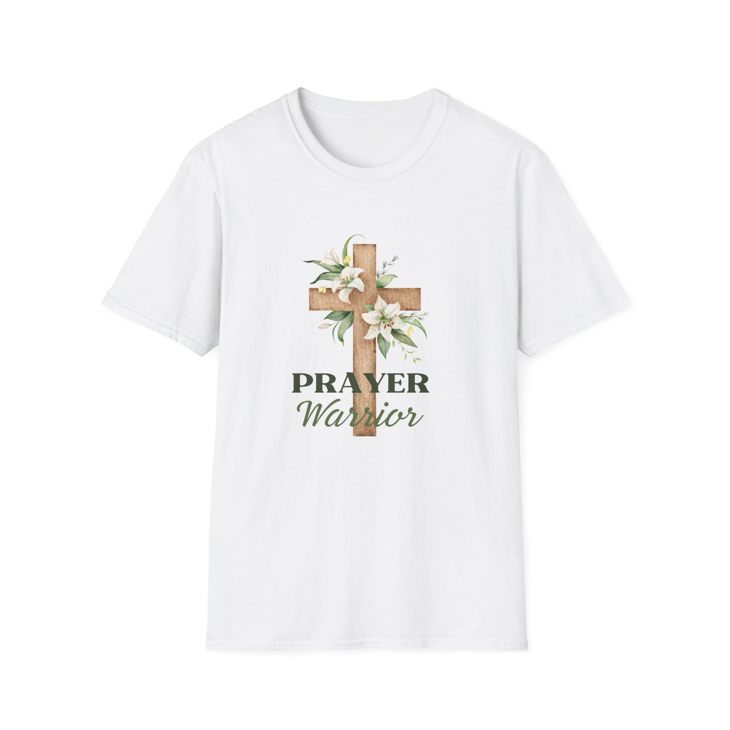 Prayer Warrior Women's Relaxed/Plus Tshirt (Lillies Logo) - Sweet Baby Jeez Teez