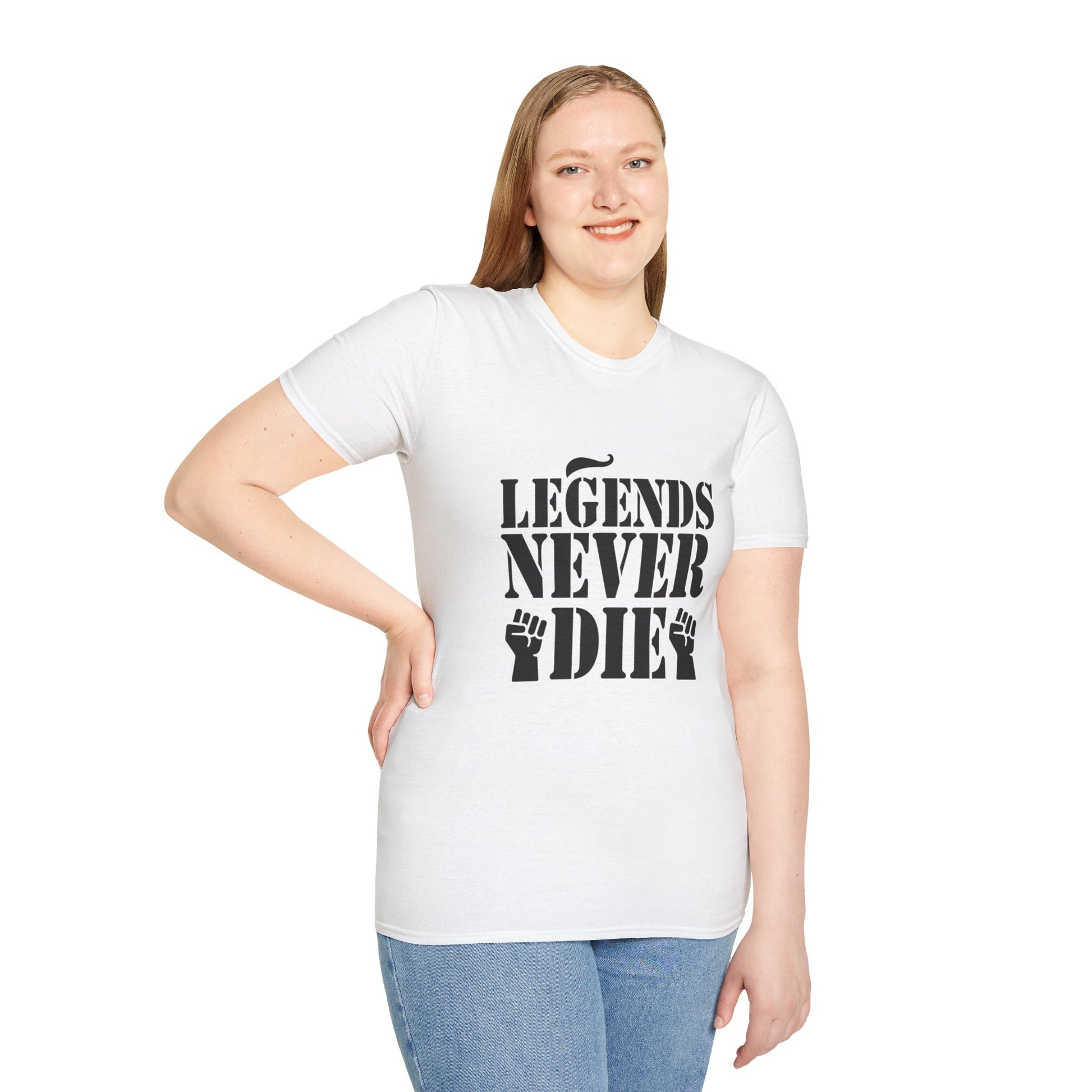 Legends Women's Relaxed/Plus Tshirt (Black Logo) - Sweet Baby Jeez Teez