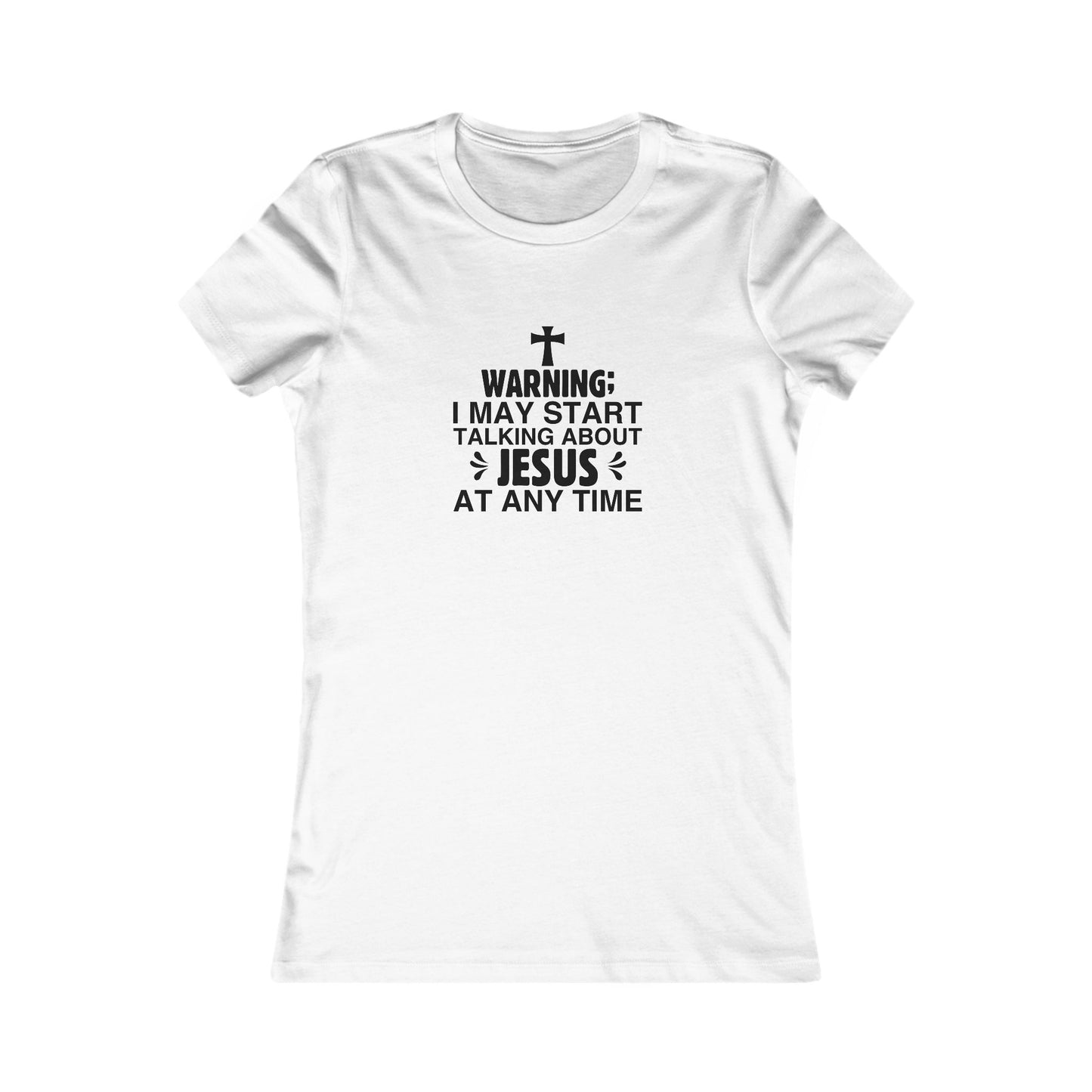 Talking About Jesus Women's Fitted Tshirt - Sweet Baby Jeez Teez