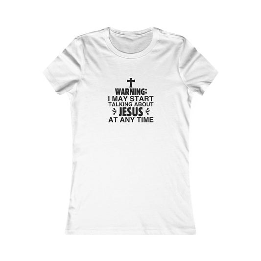 Talking About Jesus Women's Fitted Tshirt