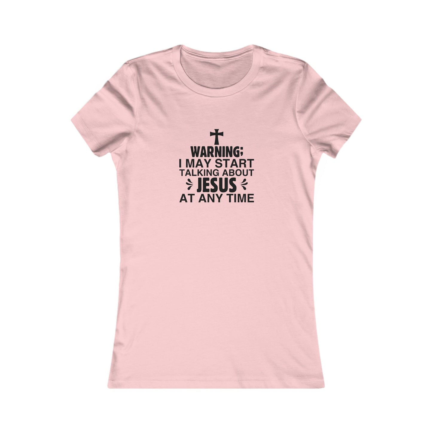 Talking About Jesus Women's Fitted Tshirt - Sweet Baby Jeez Teez