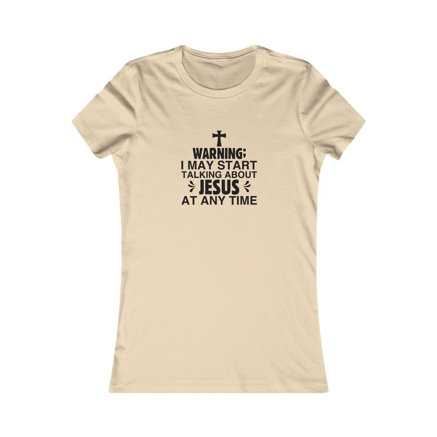 Talking About Jesus Women's Fitted Tshirt - Sweet Baby Jeez Teez