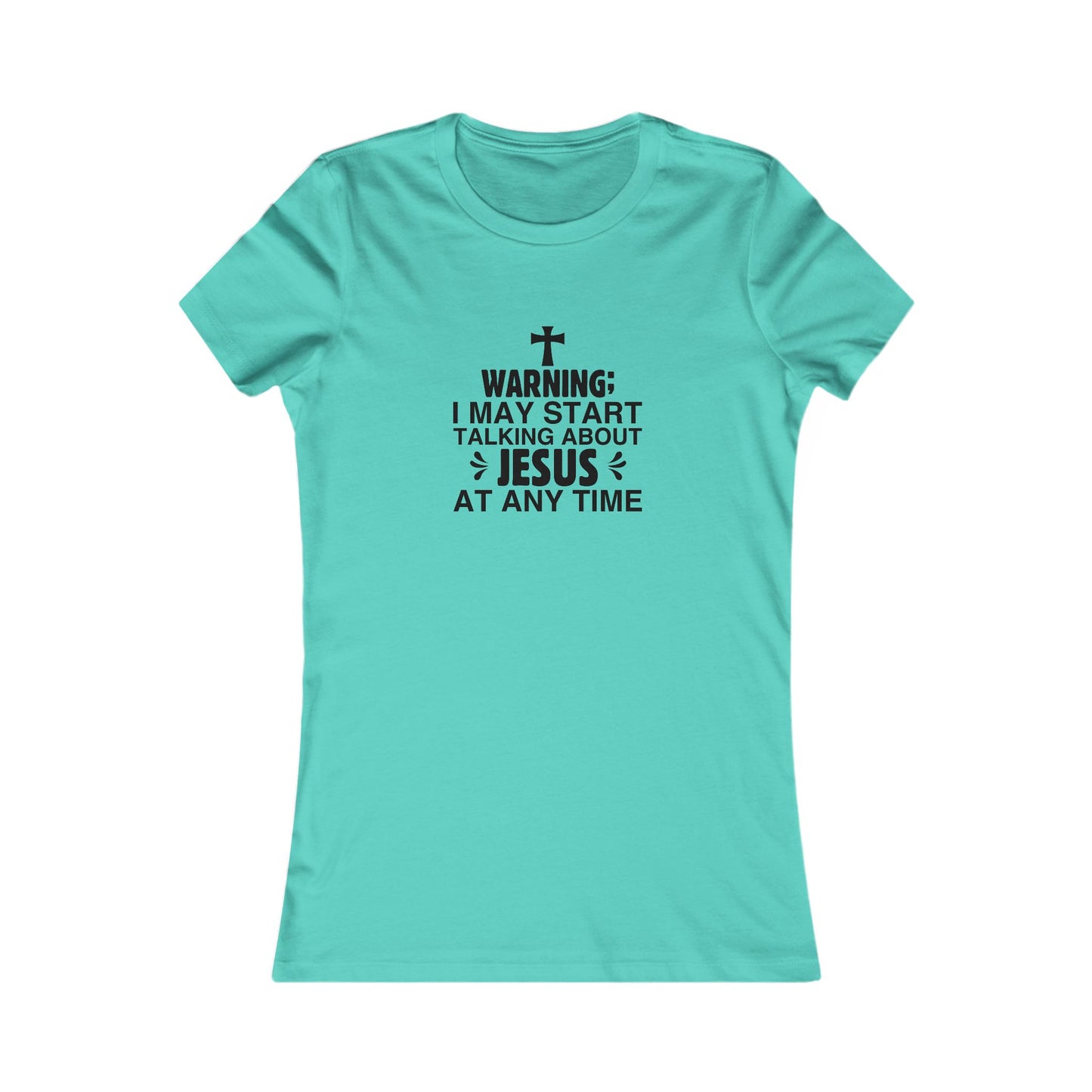 Talking About Jesus Women's Fitted Tshirt - Sweet Baby Jeez Teez