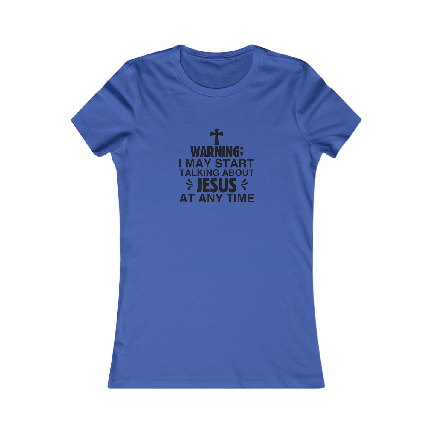 Talking About Jesus Women's Fitted Tshirt - Sweet Baby Jeez Teez