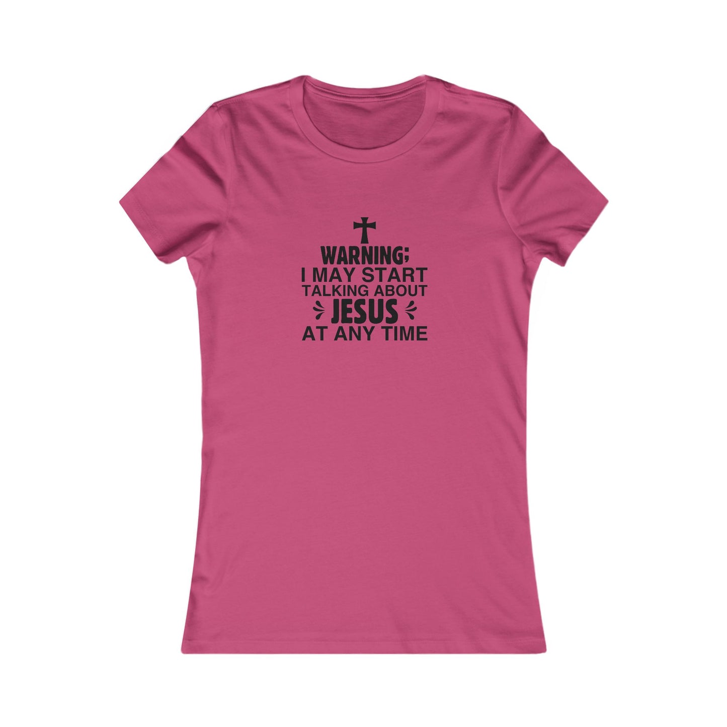Talking About Jesus Women's Fitted Tshirt - Sweet Baby Jeez Teez
