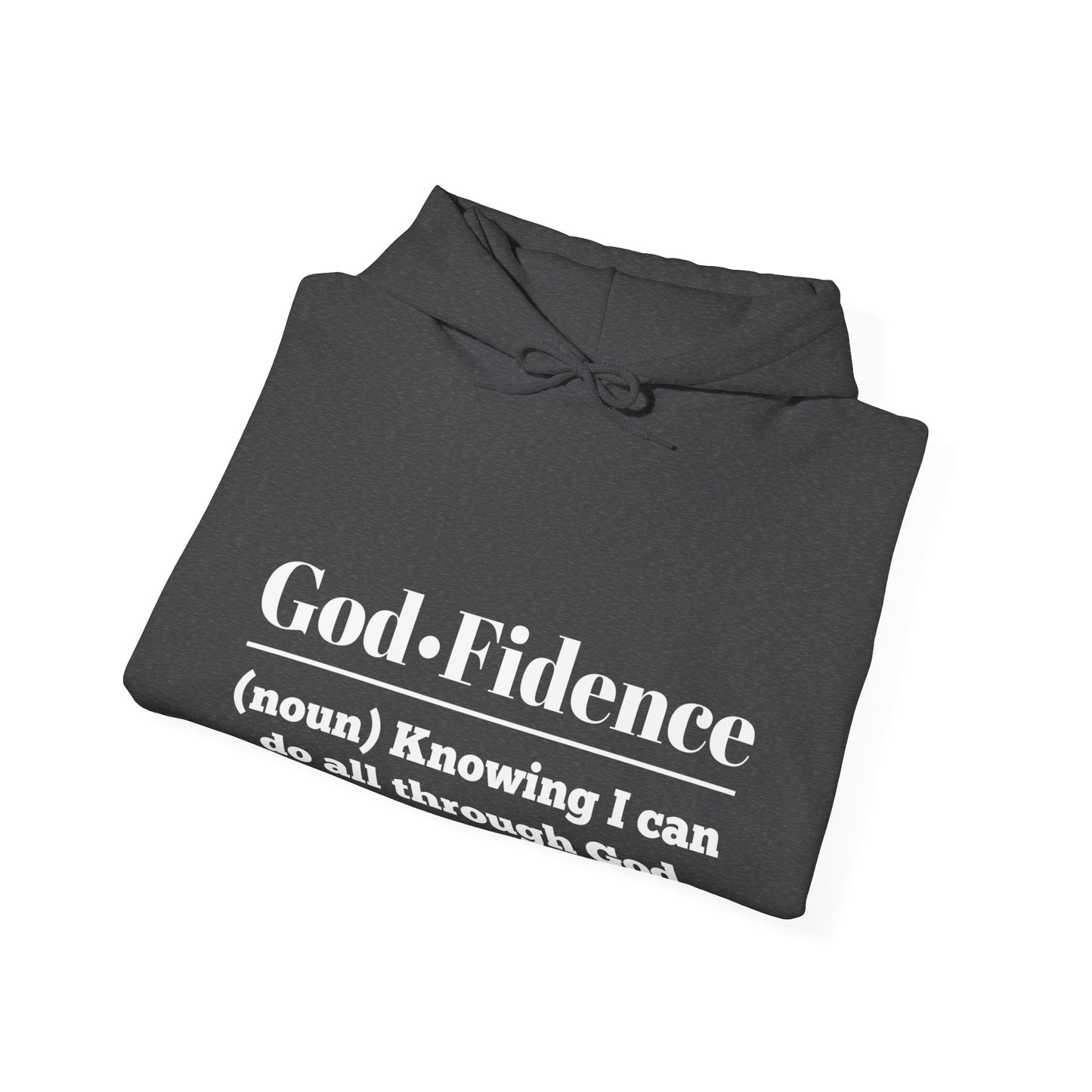 God-Fidence Men's Hoodie (White Logo) - Sweet Baby Jeez Teez