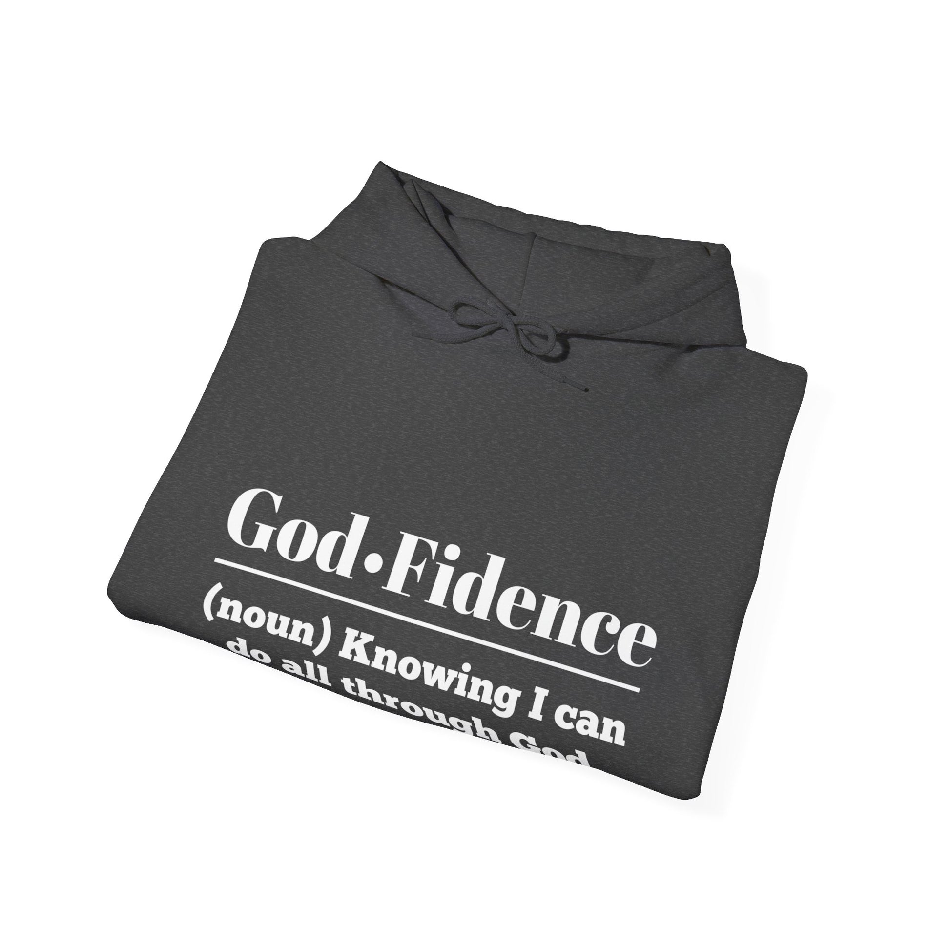 God-Fidence Men's Hoodie (White Logo) - Sweet Baby Jeez Teez