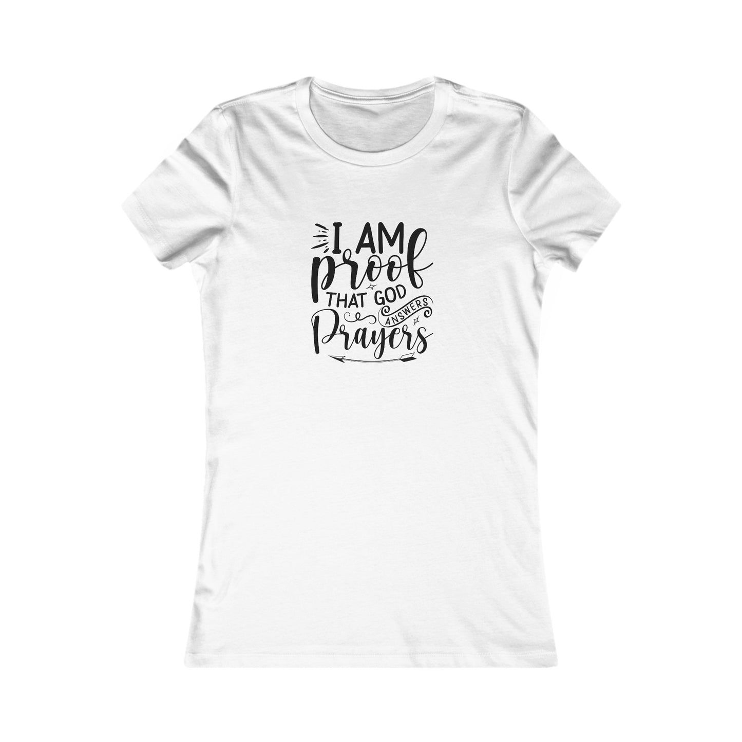 I Am Proof Women's Fitted Tshirt (Black Logo) - Sweet Baby Jeez Teez