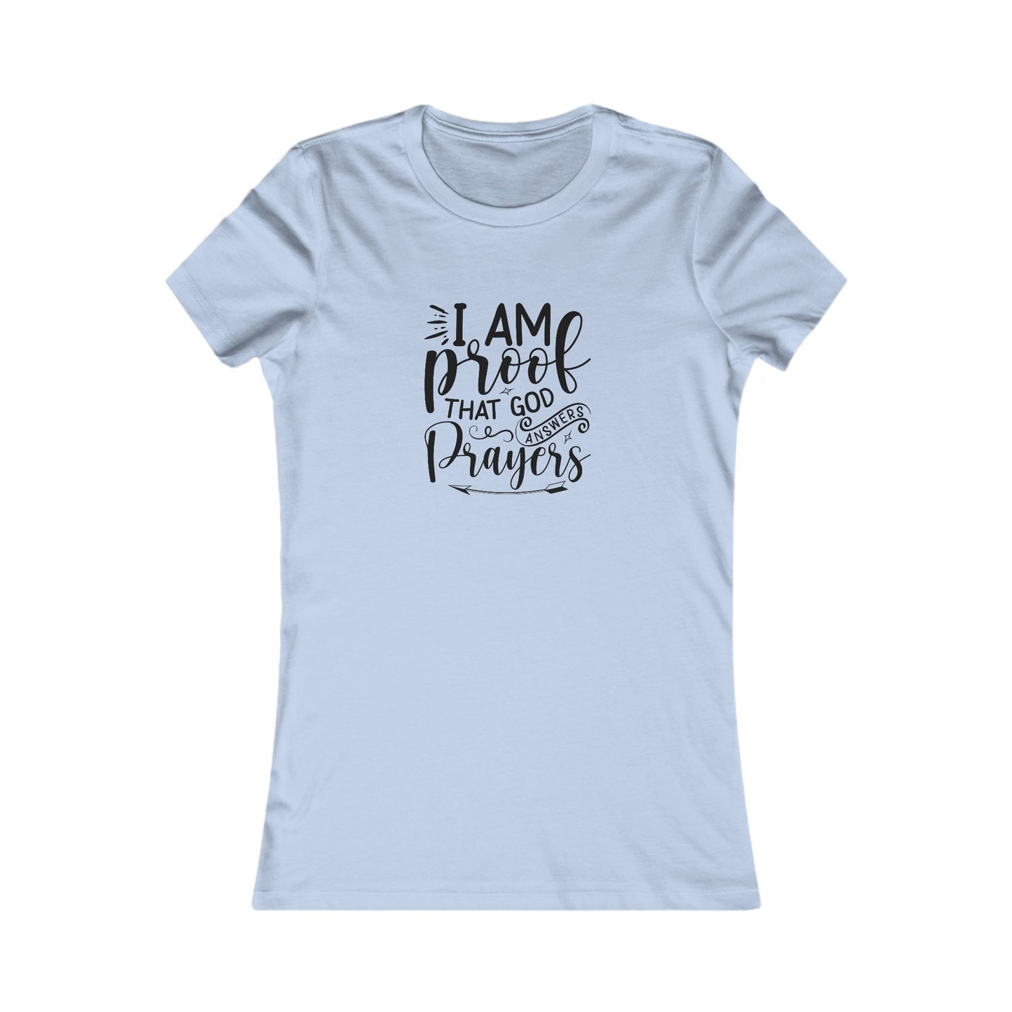 I Am Proof Women's Fitted Tshirt (Black Logo) - Sweet Baby Jeez Teez