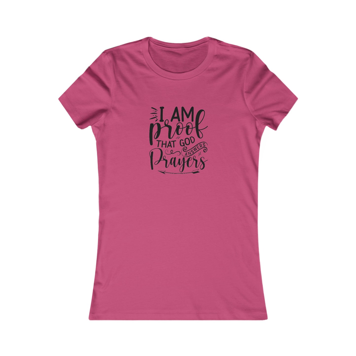 I Am Proof Women's Fitted Tshirt (Black Logo) - Sweet Baby Jeez Teez