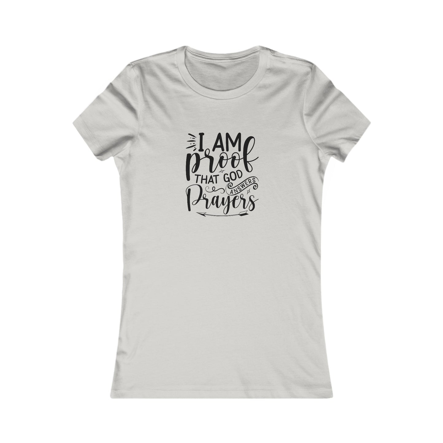 I Am Proof Women's Fitted Tshirt (Black Logo) - Sweet Baby Jeez Teez