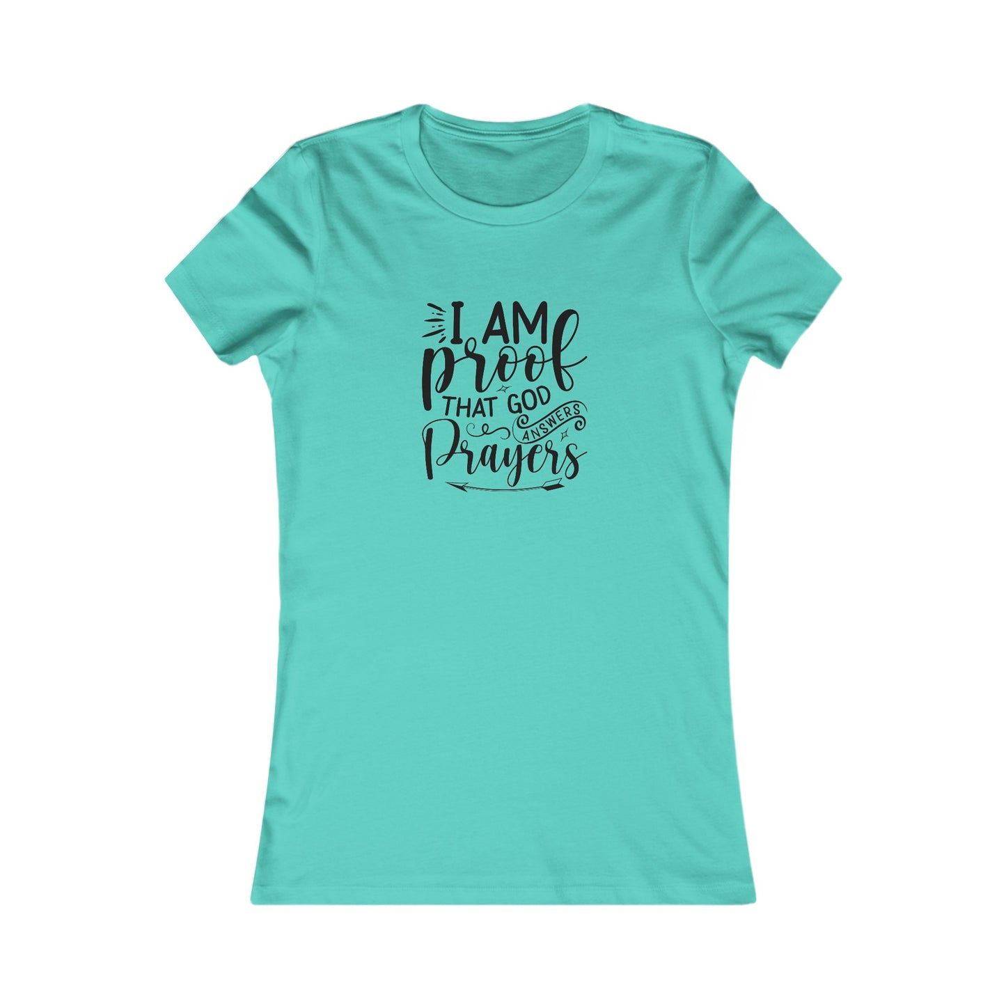 I Am Proof Women's Fitted Tshirt (Black Logo) - Sweet Baby Jeez Teez