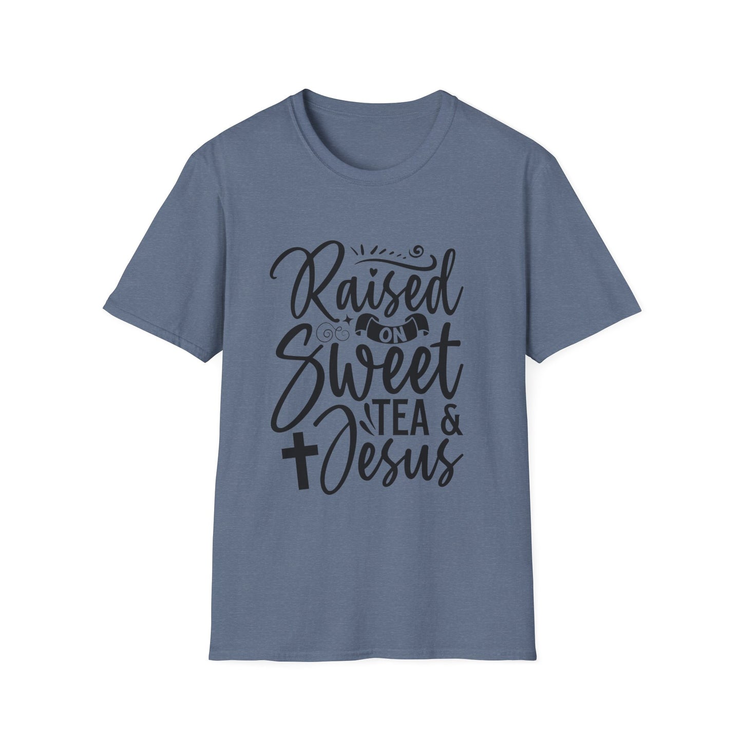 Sweet Tea and Jesus Women's Relaxed/Plus Tshirt (Black Logo) - Sweet Baby Jeez Teez
