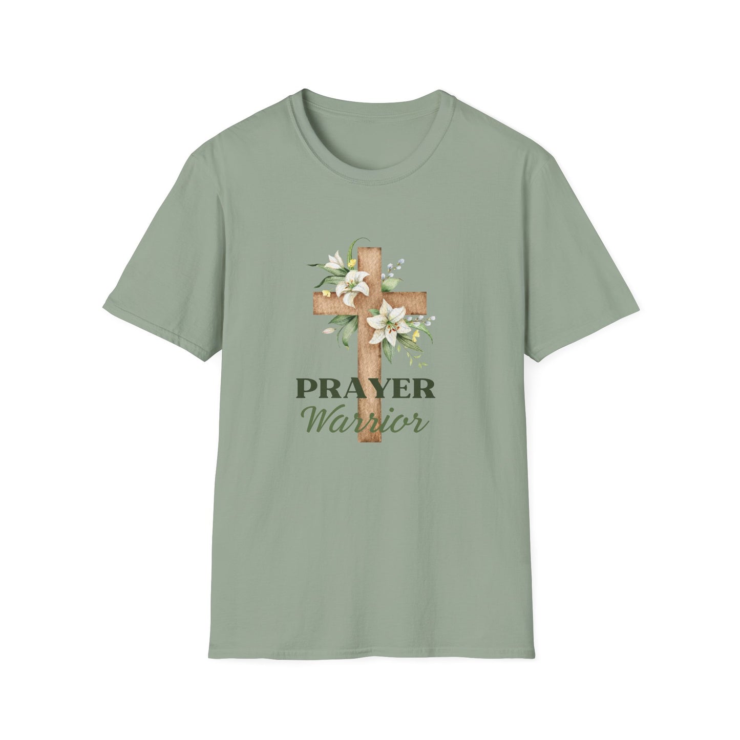 Prayer Warrior Women's Relaxed/Plus Tshirt (Lillies Logo) - Sweet Baby Jeez Teez
