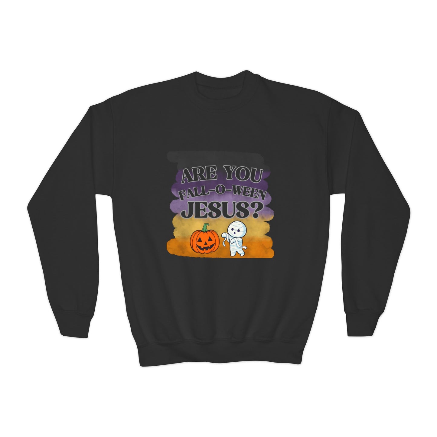 Fall-O-Ween Kids Unisex Sweatshirt - Sweet Baby Jeez Teez