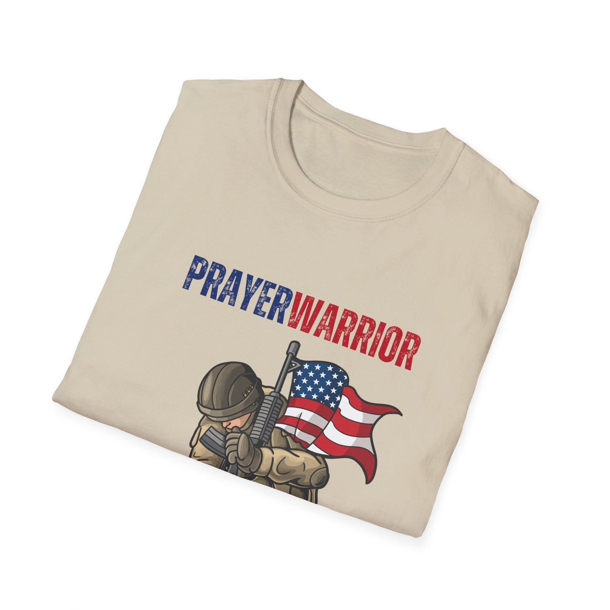 Prayer Warrior Soldier Men's Tshirt S-5XL - Sweet Baby Jeez Teez