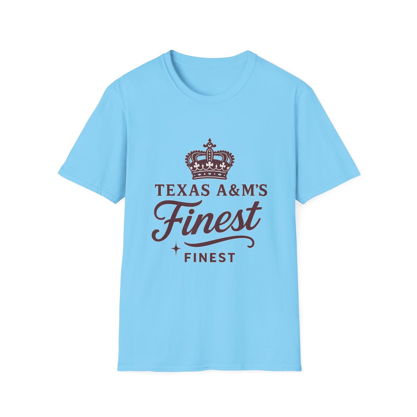 Texas A&M's Finest Unisex Softstyle T-Shirt (Logo 1) - Sweet Baby Jeez Teez