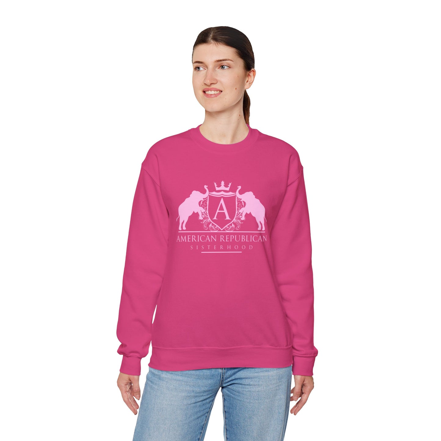 ARS Light Pink Logo Women's Sweatshirt - Sweet Baby Jeez Teez