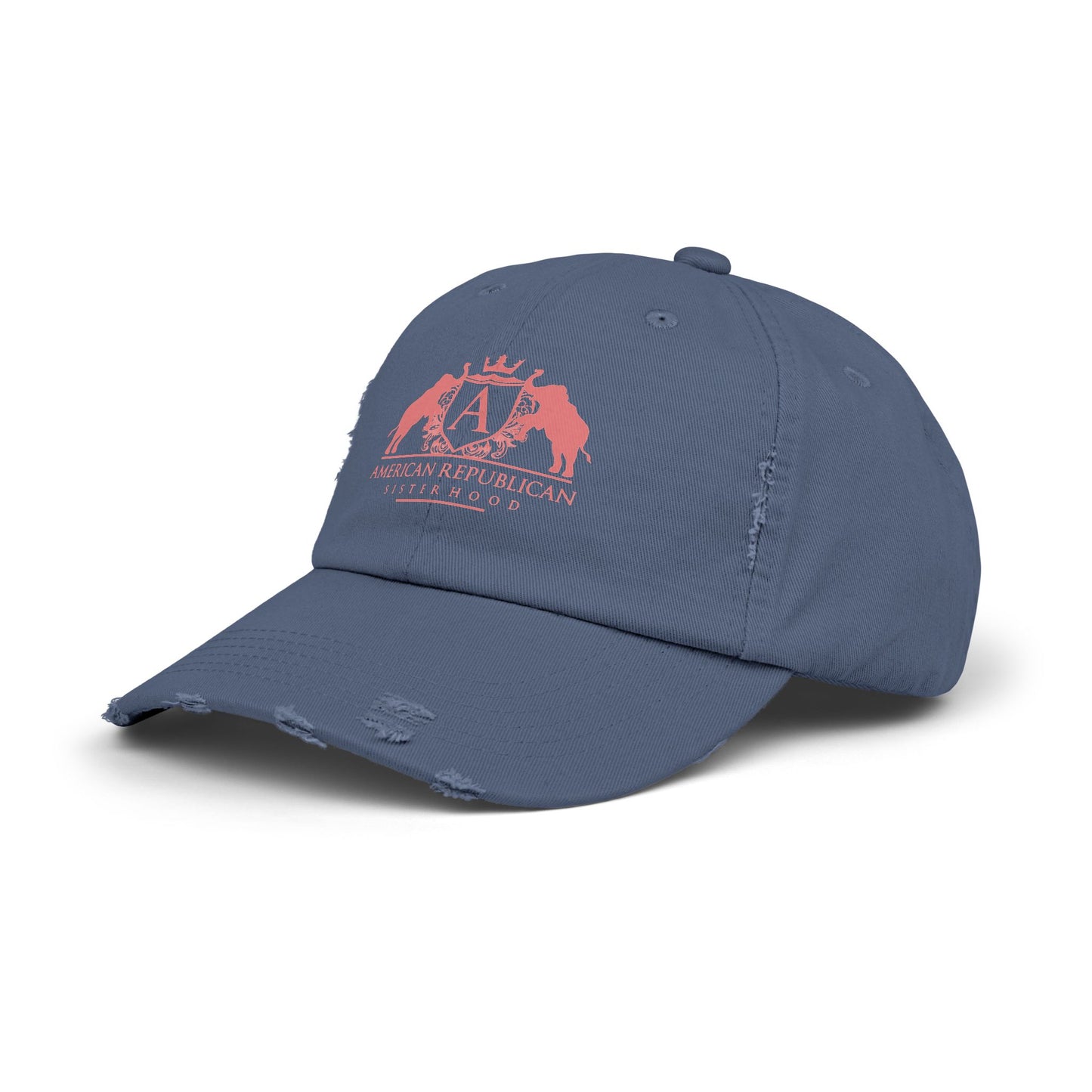 ARS Coral Logo Distressed Cap (ARS) - Sweet Baby Jeez Teez