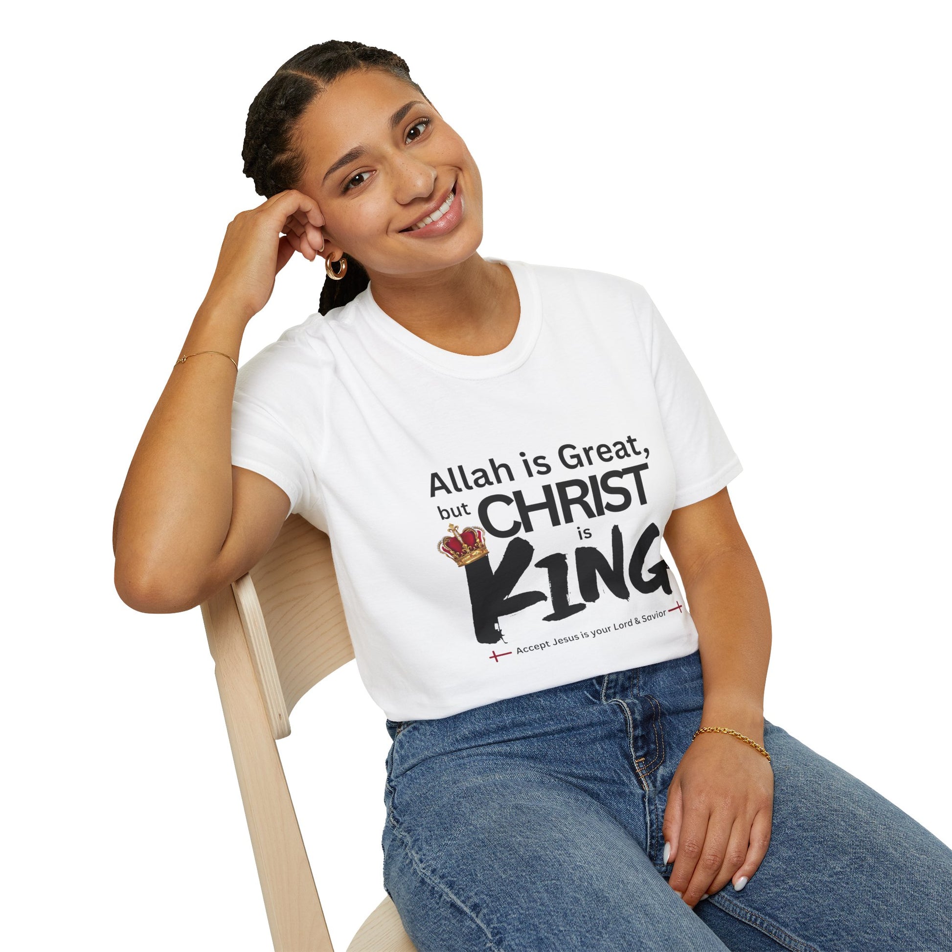 Christ is King Unisex T-shirt (Great Logo) - Sweet Baby Jeez Teez