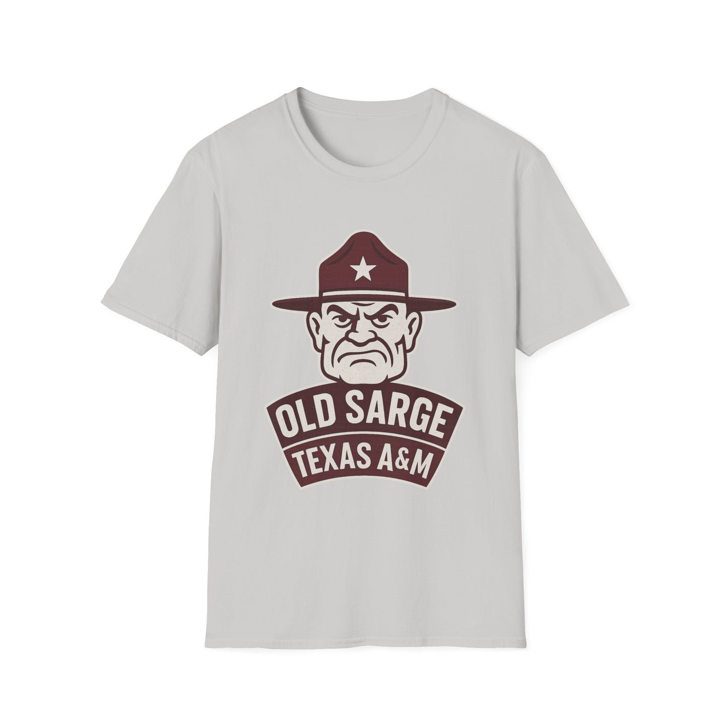 Texas A&M Old Sarge Unisex Softstyle T-Shirt - Sweet Baby Jeez Teez