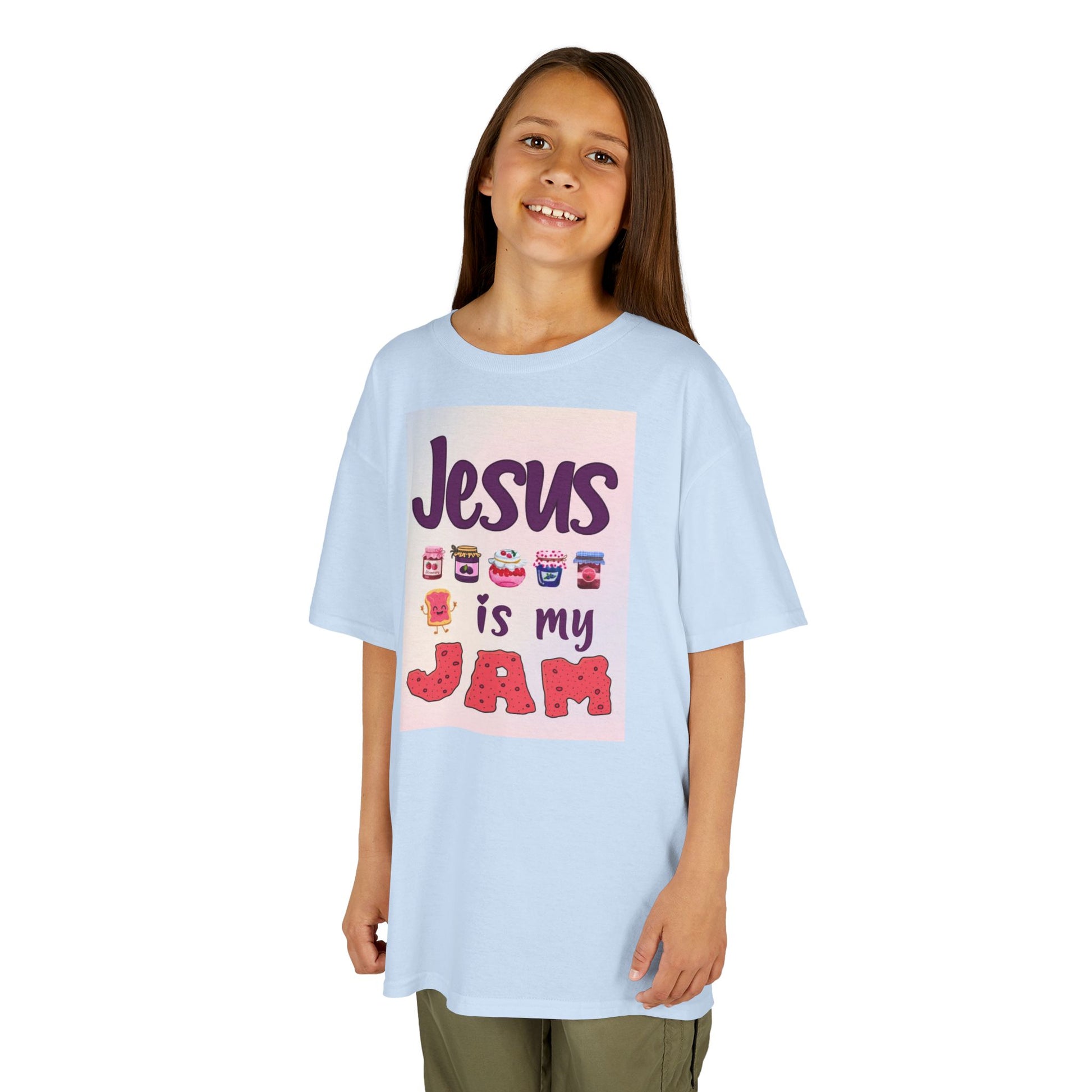 "Jesus is my Jam" Kid's Tshirt (Rainbow Logo) - Sweet Baby Jeez Teez
