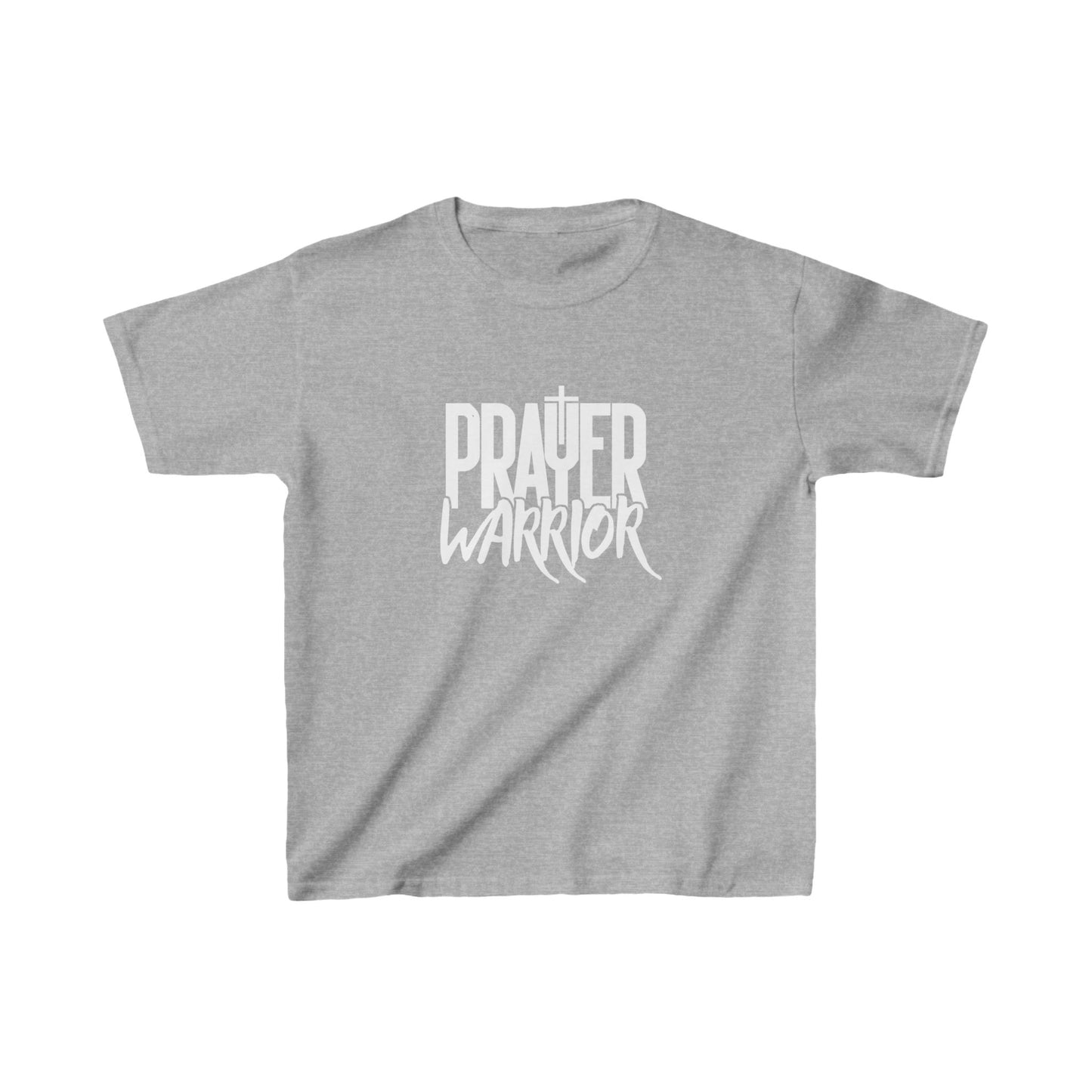 Prayer Warrior Boy's Tshirt (White Logo)