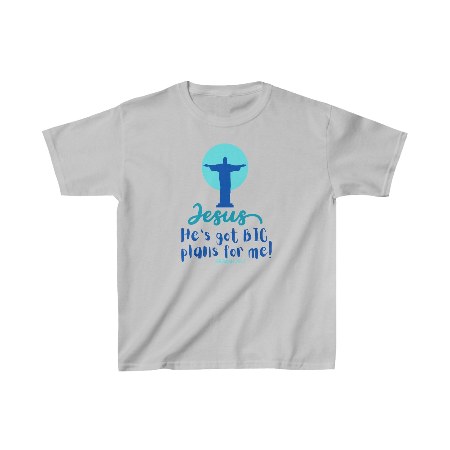 Big Plans Boy's Tshirt (Blue/Teal Logo) - Sweet Baby Jeez Teez