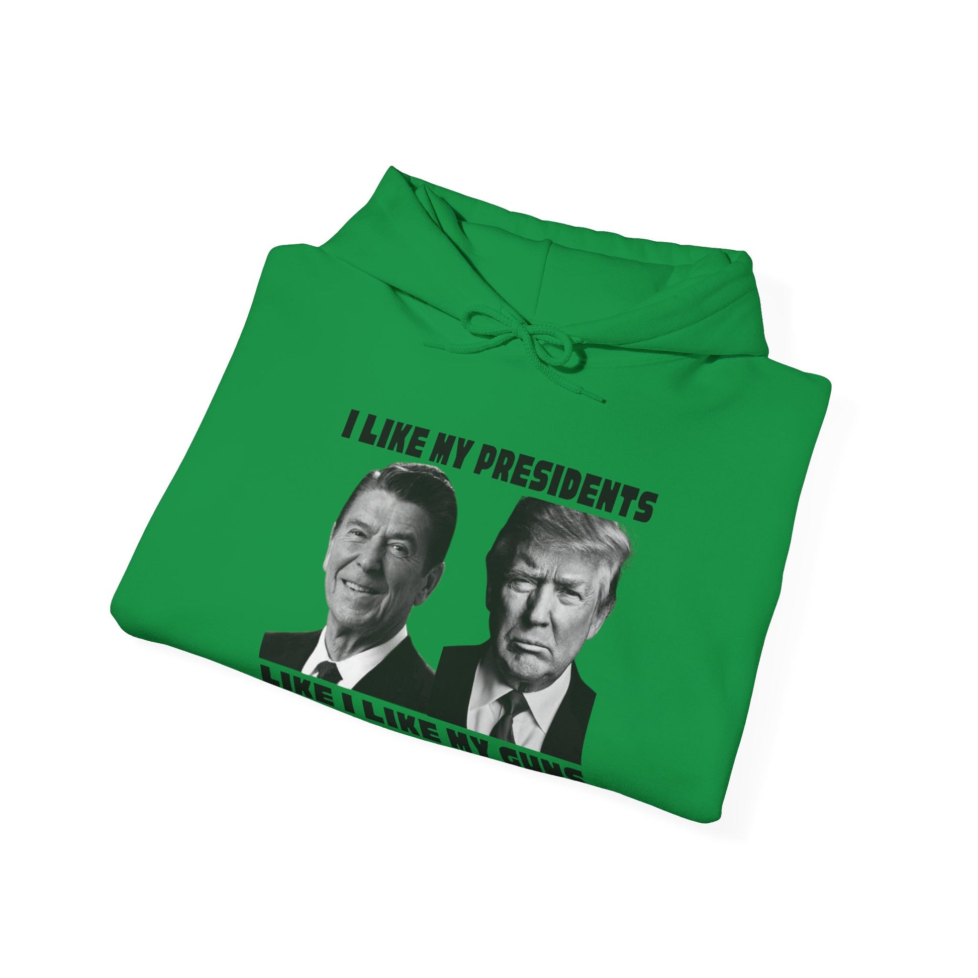 I Like My Presidents Men's Hoodie (Black Logo) - Sweet Baby Jeez Teez