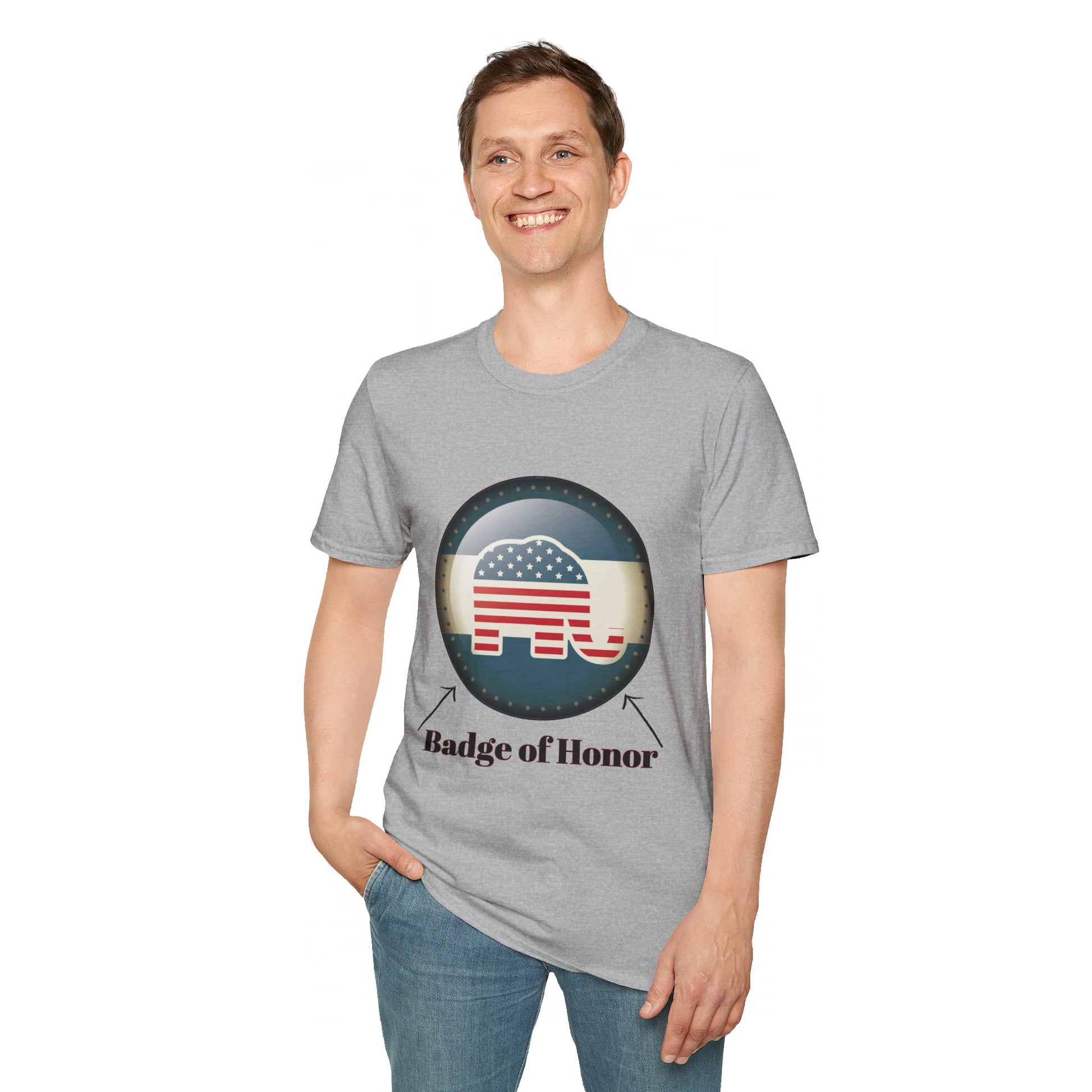 Badge of Honor Men's Tshirt - Sweet Baby Jeez Teez
