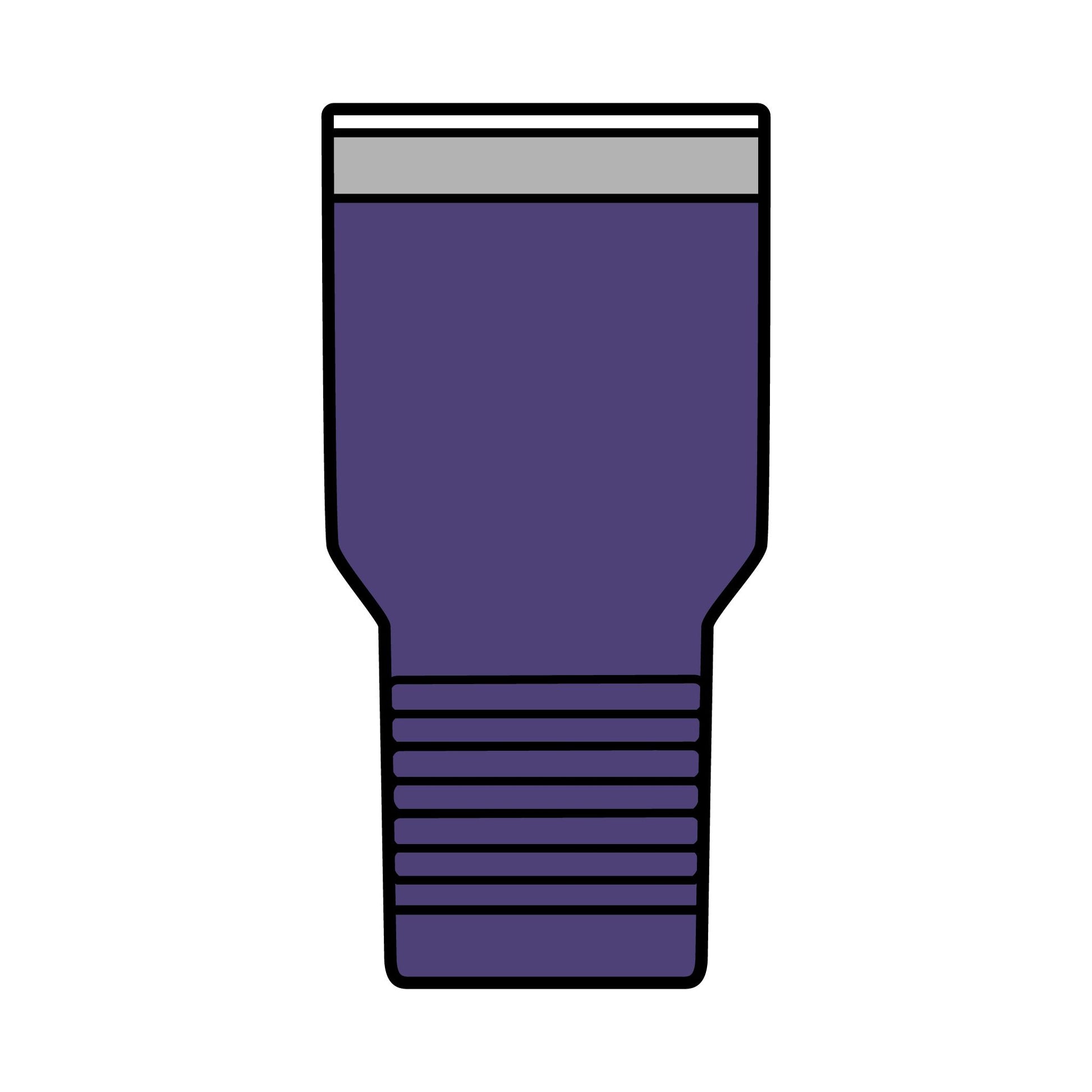 ARS Insulated Tumbler (30oz Purple with Hot Pink Logo) - Sweet Baby Jeez Teez