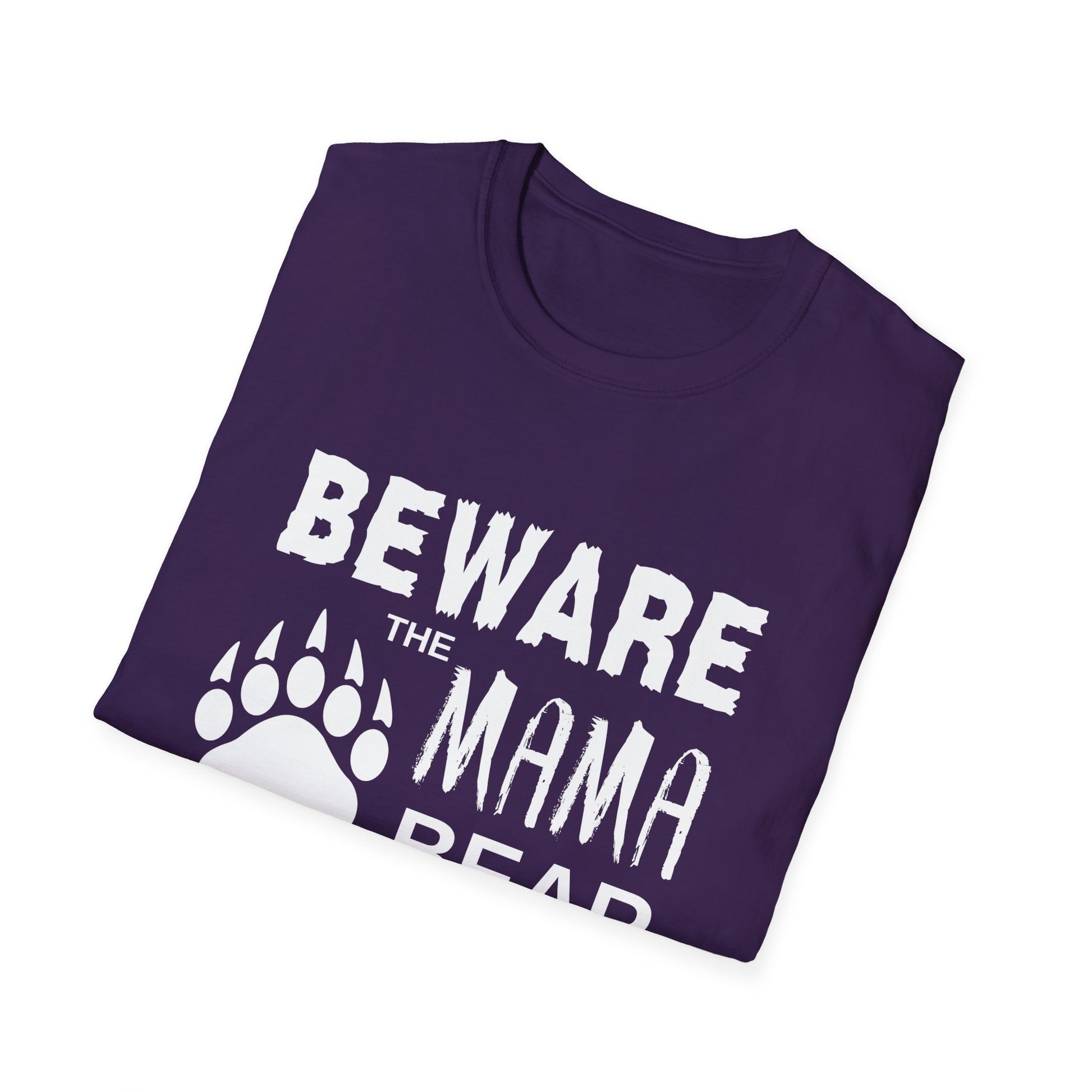 Mama Bear Women's Relaxed/Plus Tshirt (White Logo) - Sweet Baby Jeez Teez