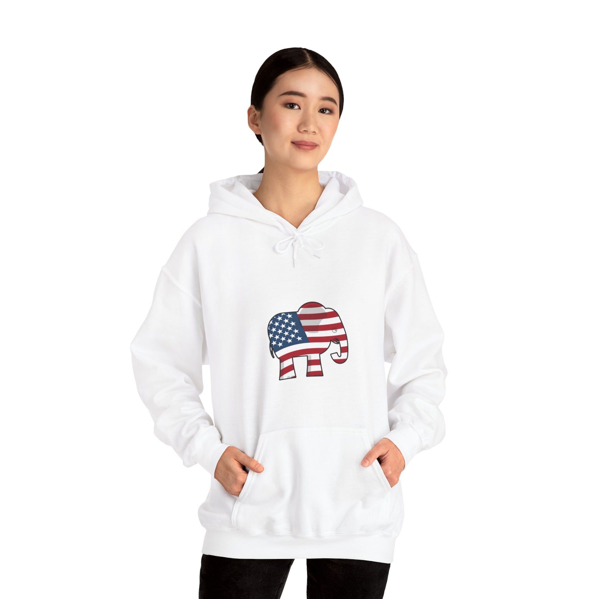 Elephant in the Room Women's Hoodie S-5XL (White Logo) - Sweet Baby Jeez Teez