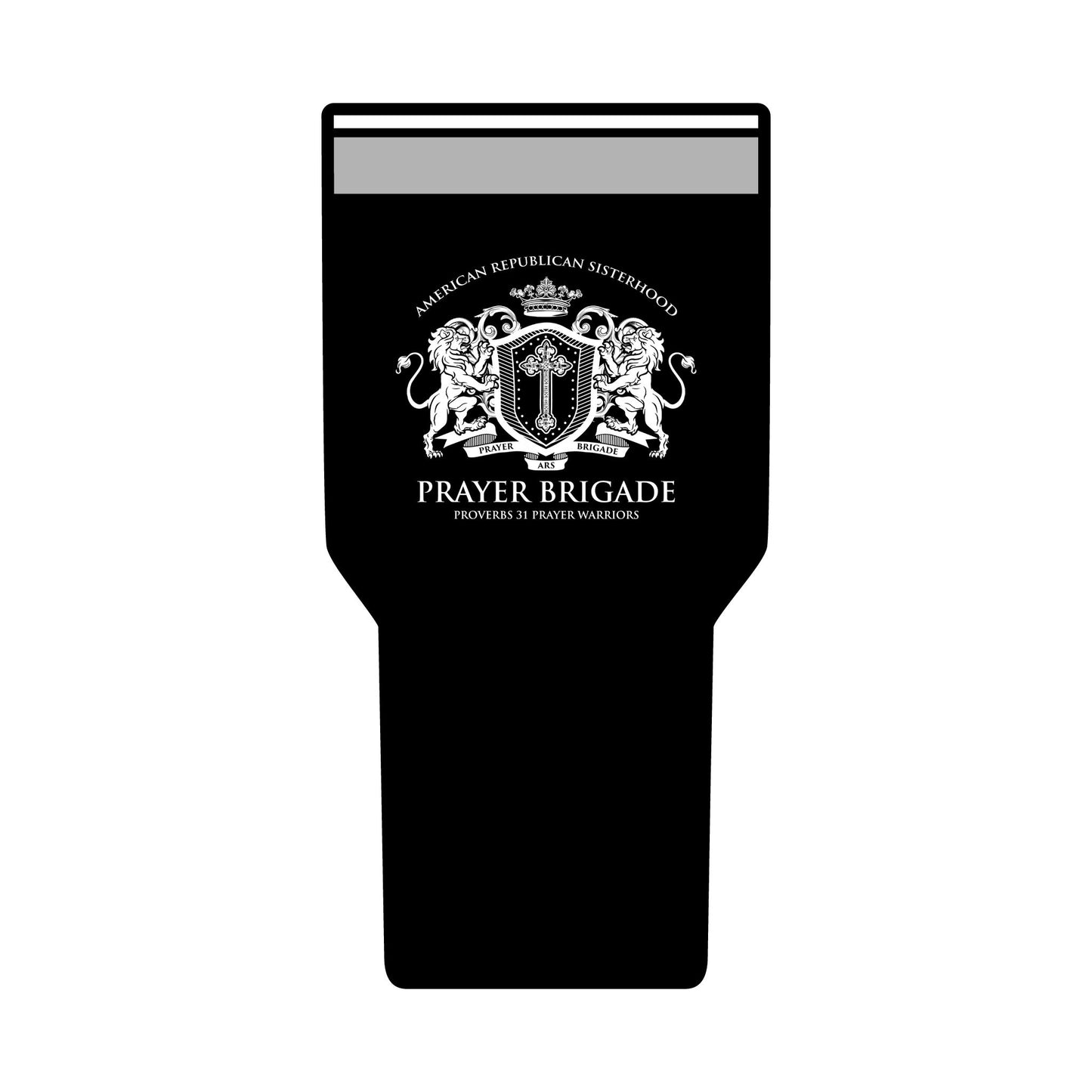 ARS Prayer Brigade Insulated Tumbler (30oz - White Logo)