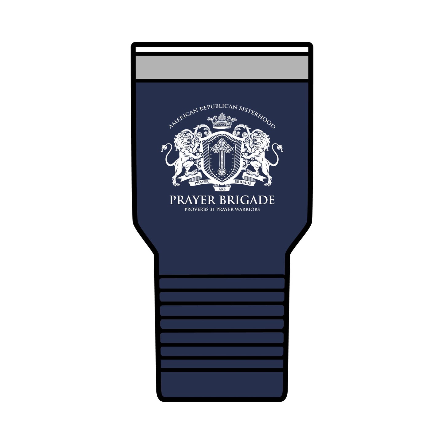 ARS Prayer Brigade Insulated Tumbler (30oz - White Logo)